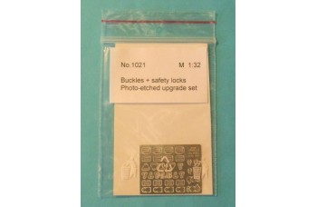 Photo-etched – special parts - buckles ( for two seats ) + safety lock